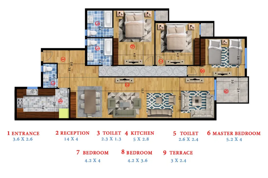 Licensed Apartment for sale 236m Wabour Almayyah (Galal Eldesouqy st.)