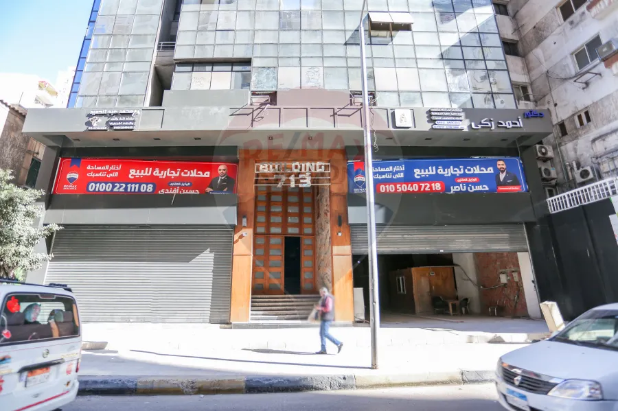 محل تجارى + ميزانين للايجار 700 م لوران ( ش أبوقير )