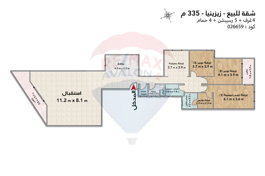 Apartment for sale 335 m Zezinia (directly on the sea)