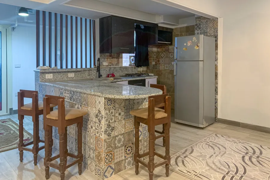Furnished Studio For Rent 75 m Elsaraya (Steps From The Sea)