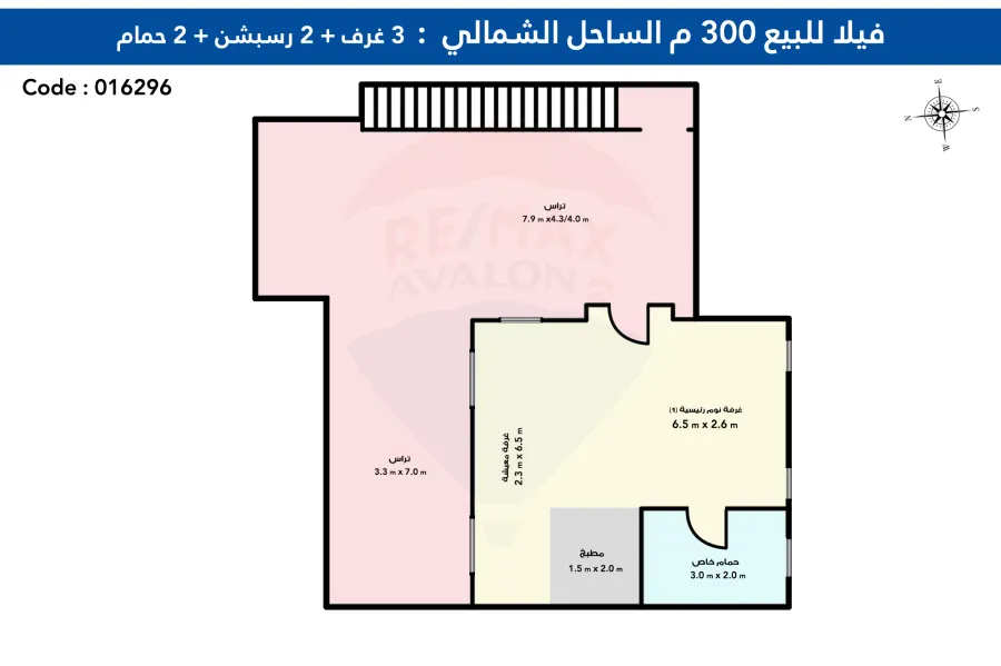فيلا دوبلكس مفروش للبيع 300 م الساحل الشمالى (قرية اللوتس)
