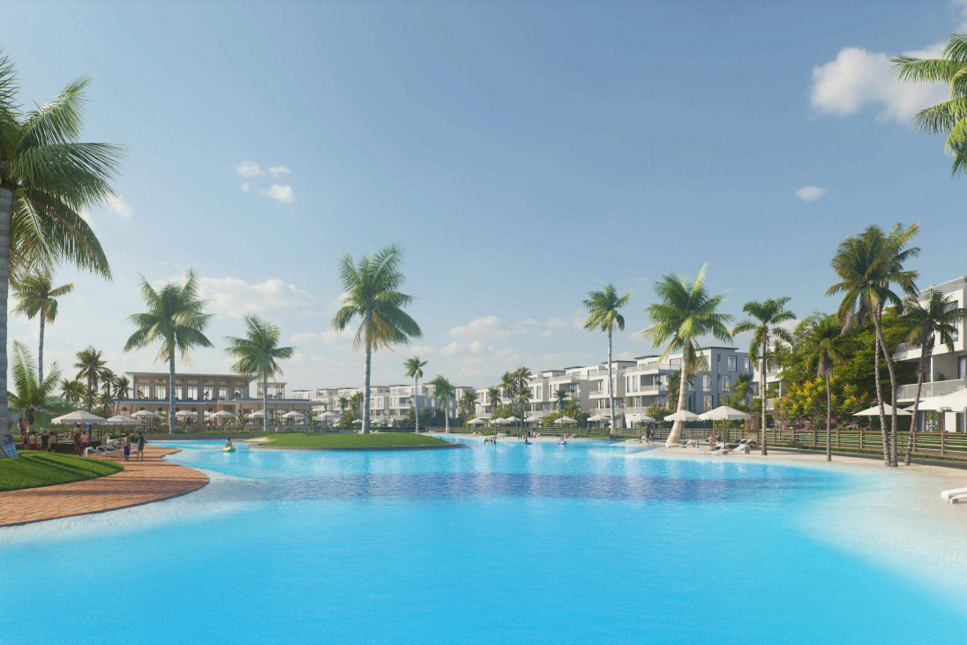 شاليه أرضي بجاردن للبيع (كالي كوست - رأس الحكمة) 86 م