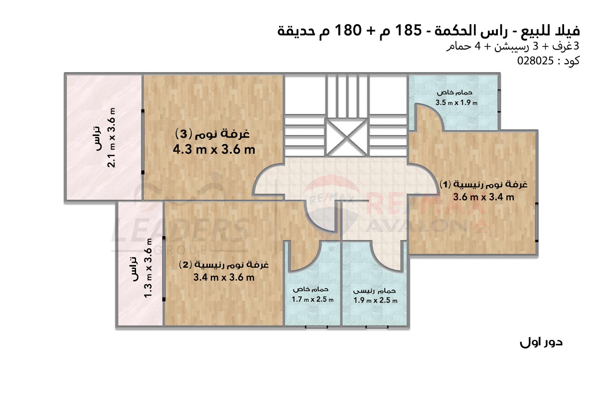 Twin House Villa for sale (Summer - Ras El Hekma) 270 m