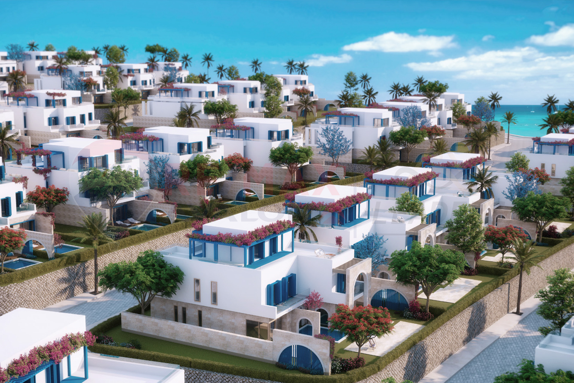Twin house villa for sale (Naia Bay - Ras Al Hekma) 180 m