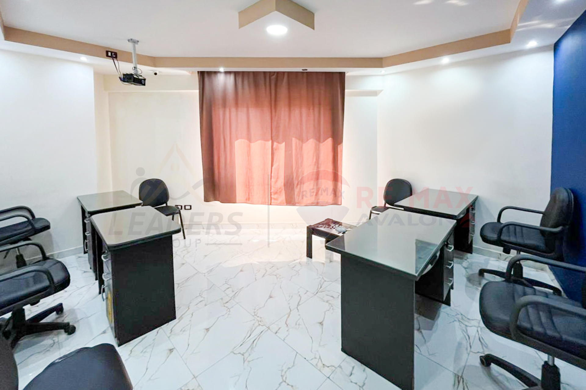 Administrative headquarters for rent, furnished, 150 m, Raml Station (Shakour St.)