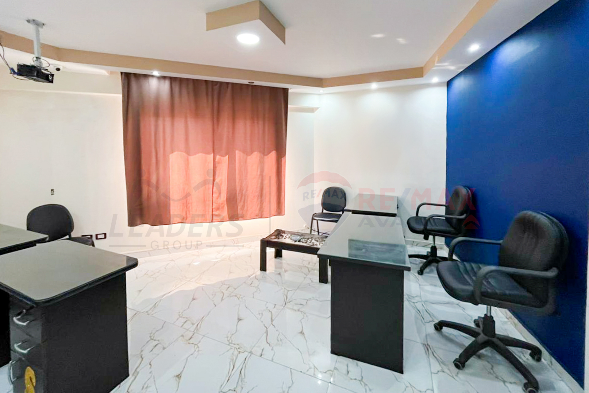 Administrative headquarters for rent, furnished, 150 m, Raml Station (Shakour St.)