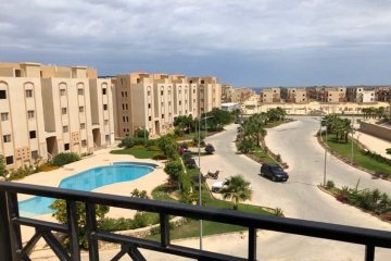 Chalet + Roof for sale (Emirates Heights) Ras Al-Hekma 100 m chalet + 100 m roof