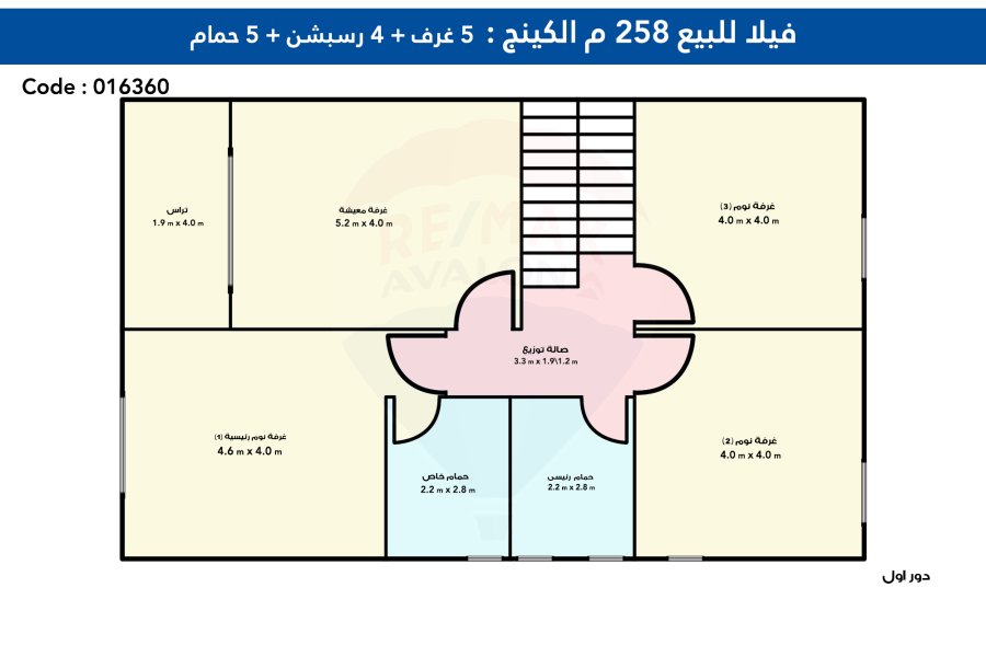 Twin house villa for sale 258m King Marriott (Jewar Compound)
