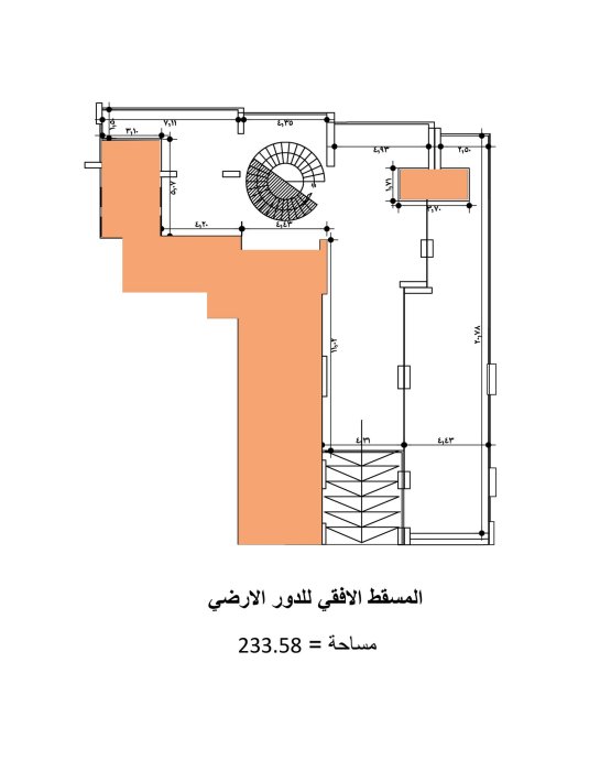 مقر تجارى للبيع 485م سموحة -محيط البنوك والشركات التجارية