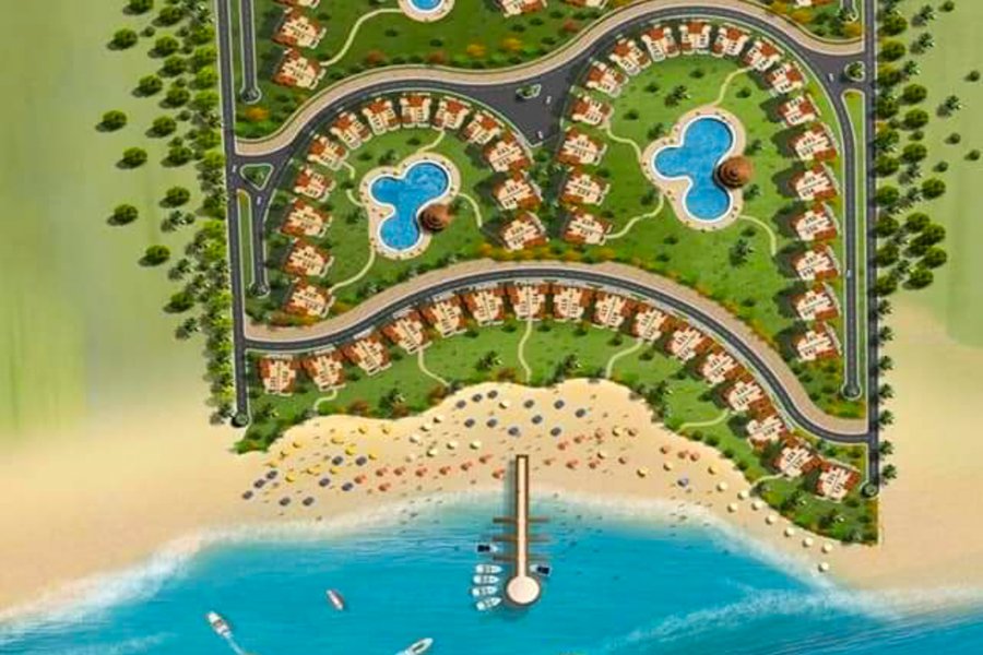 Ground Chalet + Garden for sale (Coral Hills Resort) Ras Al-Hekma 170 m Chalet + 120 m Garden