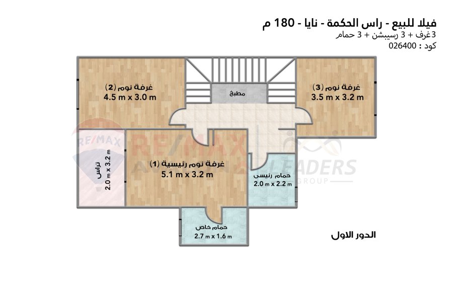 Twin house villa for sale (Naia Bay - Ras Al Hekma) 180 m