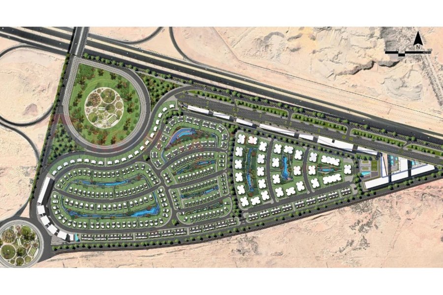 Apartment for sale (Creek Town) New Cairo 128 m installment