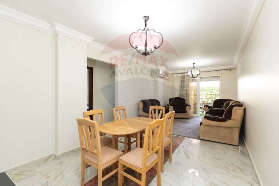 Furnished ground floor apartment for rent 115 m + 20 m Garden - King Mariout (King City Compound)