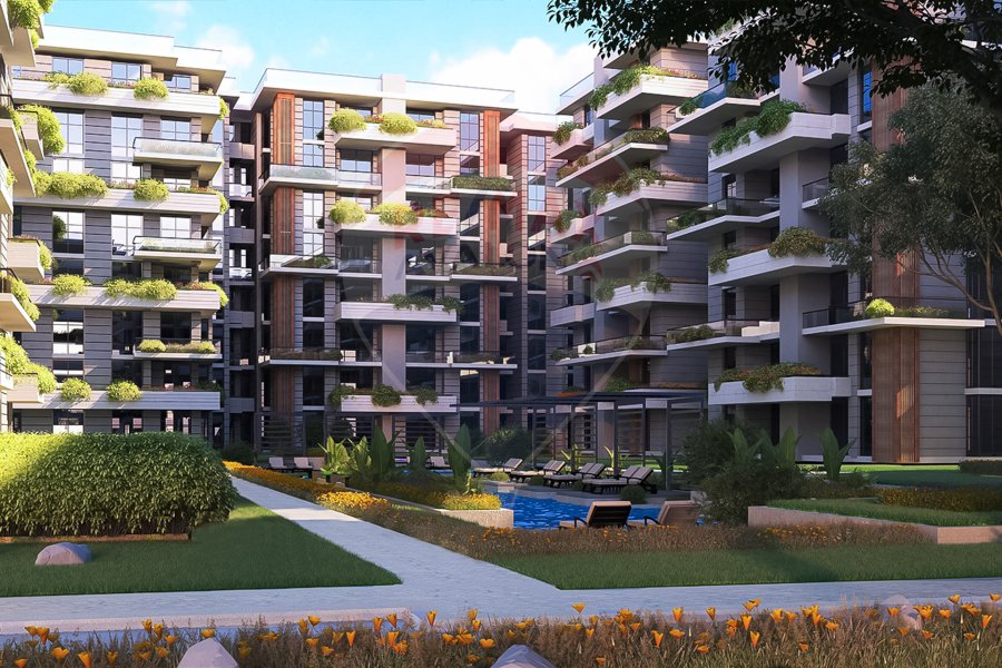 Ground apartment with garden for sale 76 m Administrative Capital (De joia)
