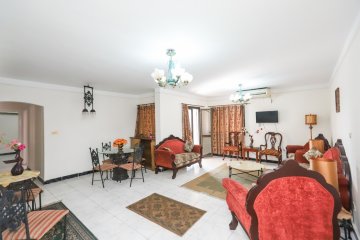 Furnished apartment for rent 200m El-Maamora (El-Montazah View)