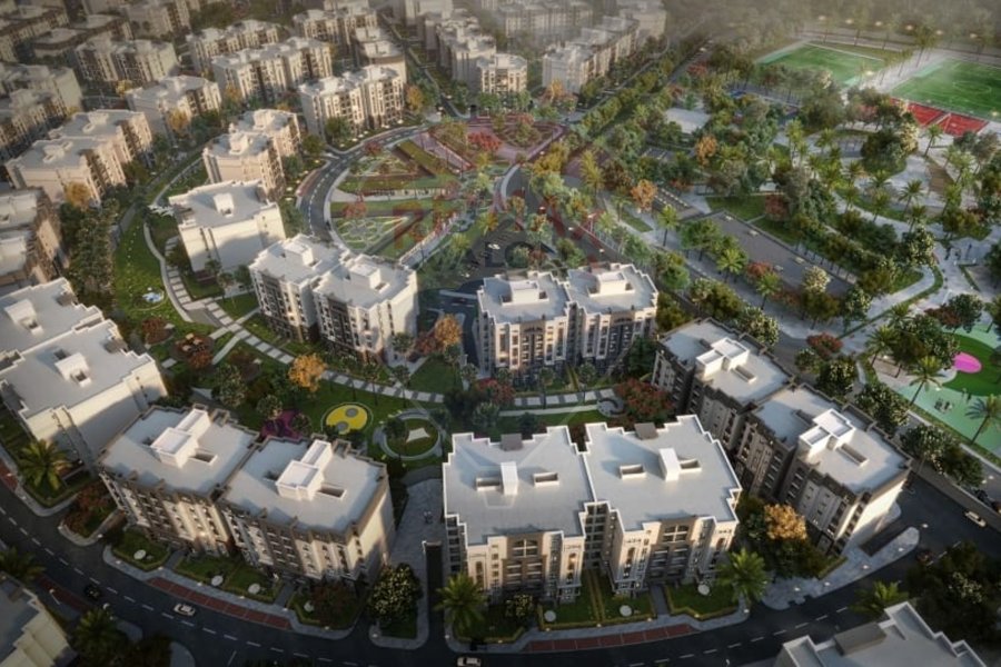 Twin house villa for sale 500 m King Mariout (Alex West Compound - Saint Catherine Area - Model V6)