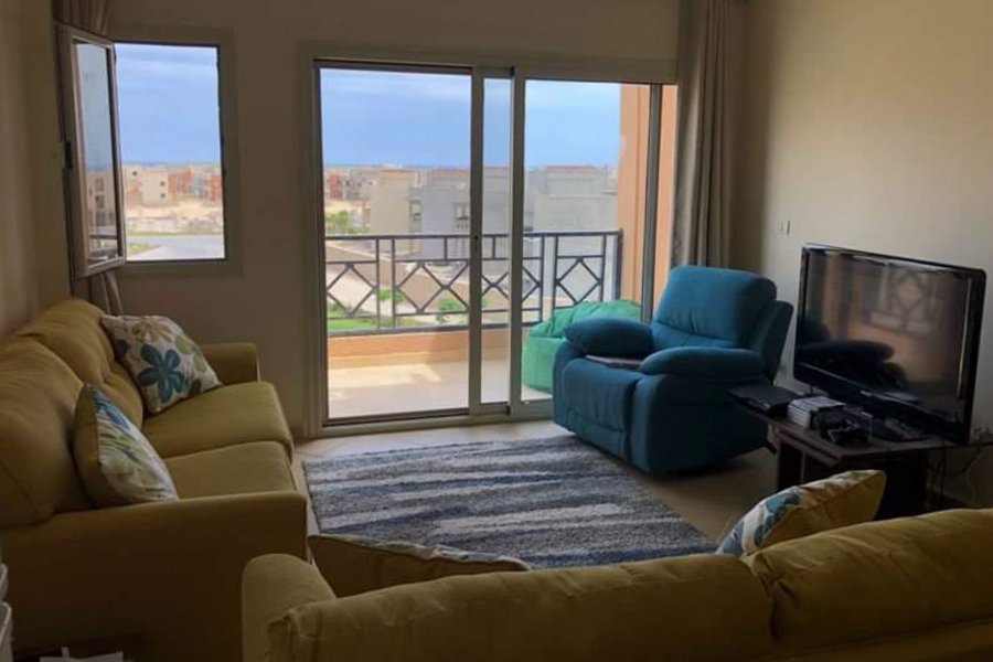 Chalet + Roof for sale (Emirates Heights) Ras Al-Hekma 100 m chalet + 100 m roof