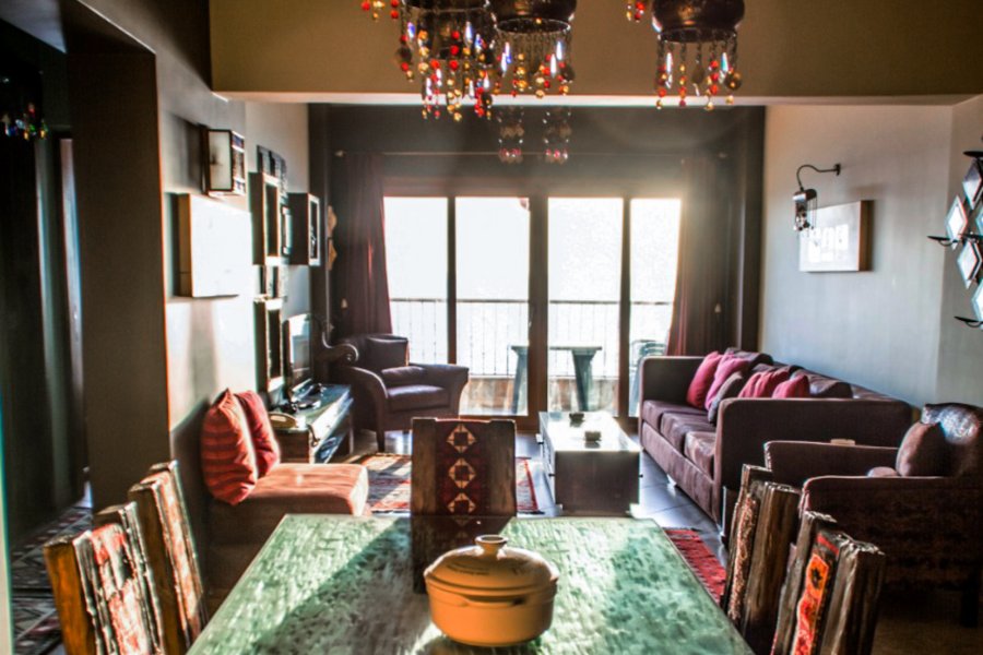 Furnished apartment for rent 120m Saba Basha (Marvelous sea view)-