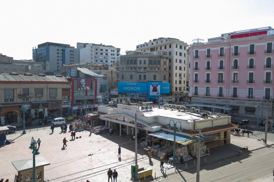 Administrative apartment for rent 550m Raml Station (Saad Zaghloul Square)