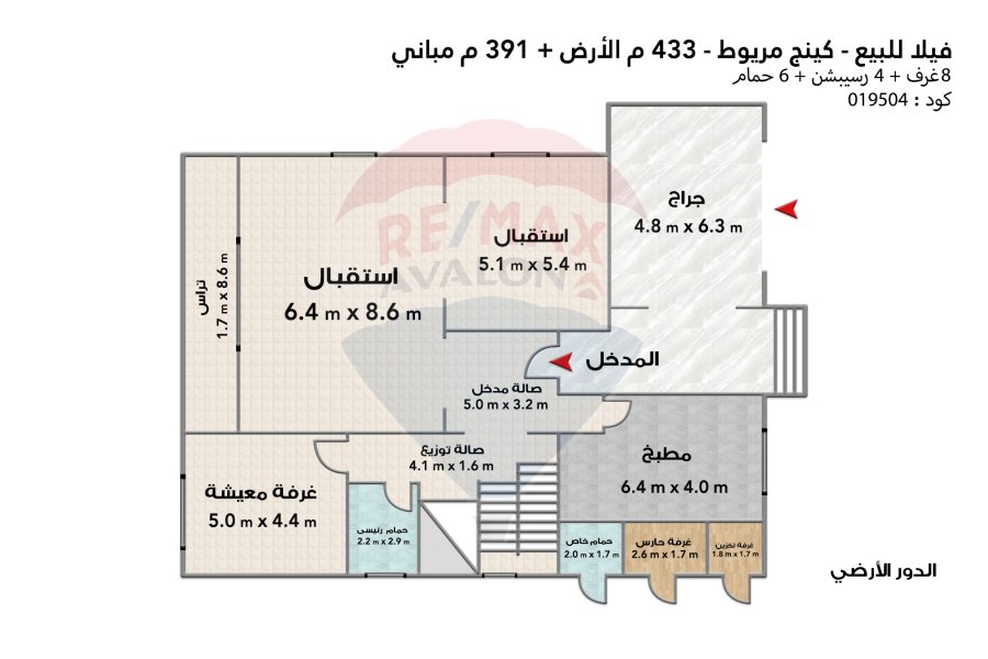 Villa for sale, 433 m, King Mariout (Jewar Compound)
