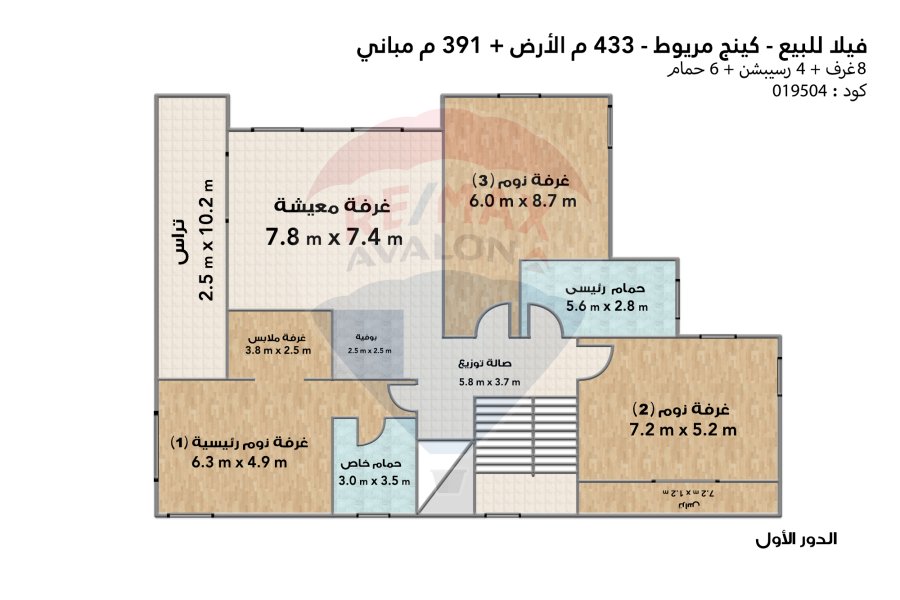 Villa for sale, 433 m, King Mariout (Jewar Compound)