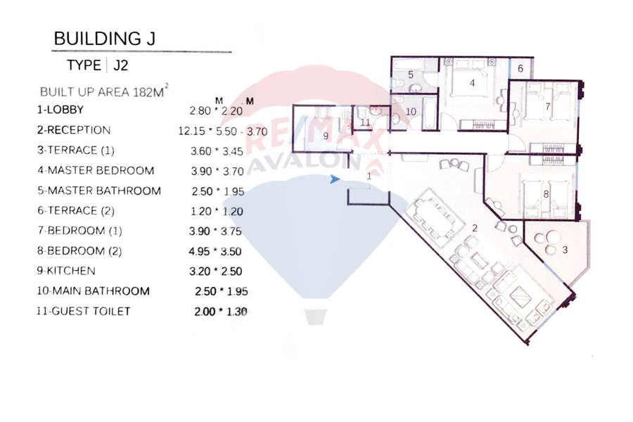 Apartment for Sale 173 m Smouha (Valorie Antoniadis
