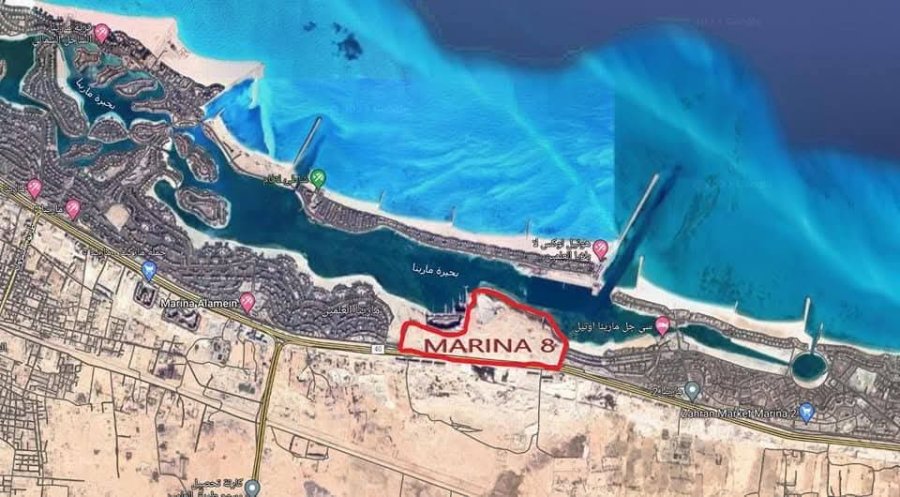 شالية للبيع أرضى بجاردن (مارينا 8 ) 148م+ 98م جاردن