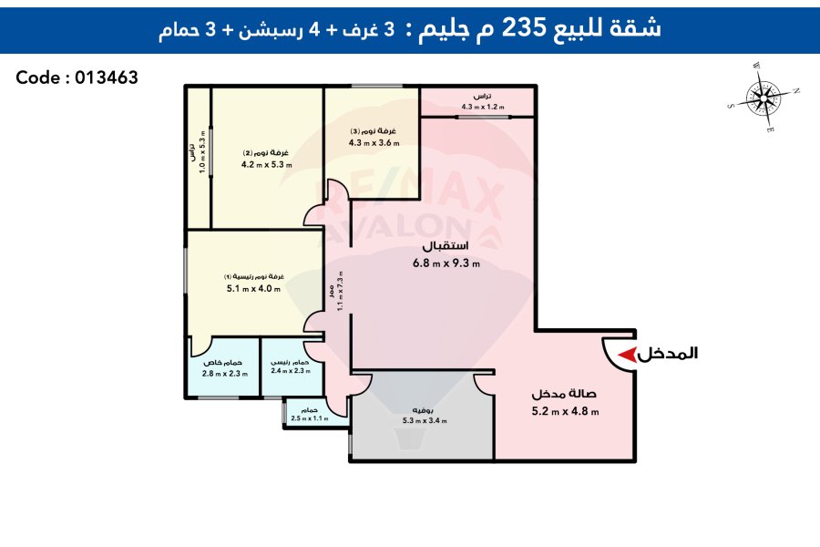 Apartment for sale 235 m Gleem (directly on the sea)