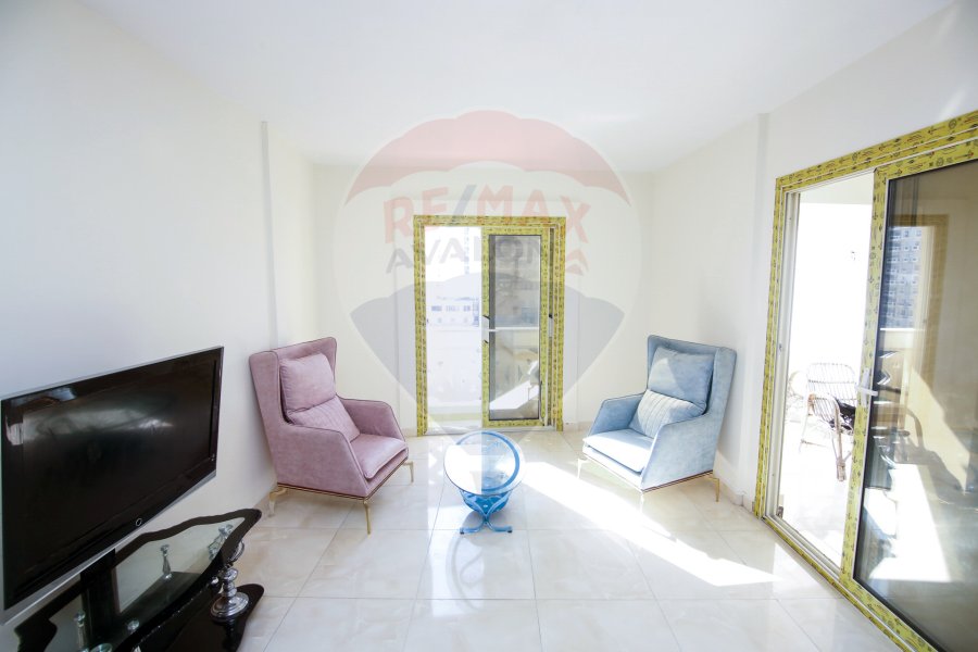 Furnished apartment for rent 160 m Gleem (Abd El-Salam Aref St)