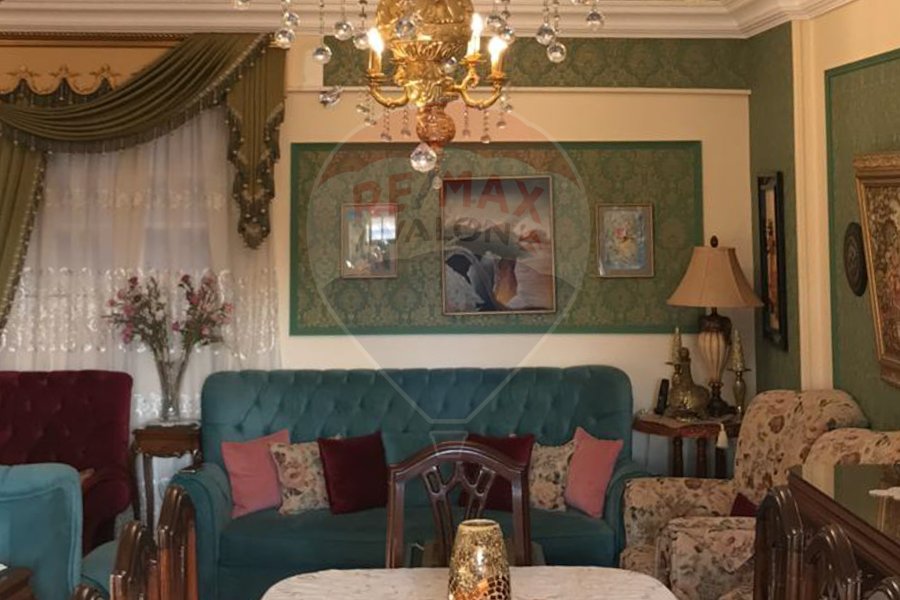 Furnished apartment for rent 160 m Roushdy (Abu Qir st.)