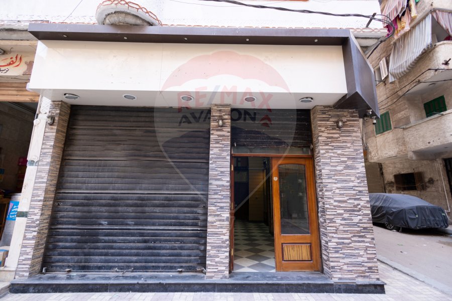 محل تجاري + صندرة للبيع 85 م سيدي بشر (ش محمد نجيب)