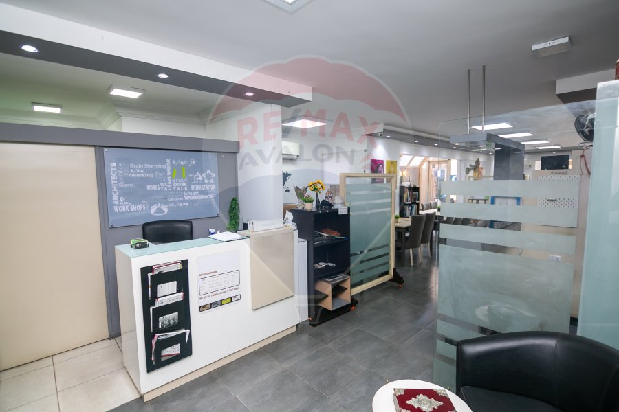 Administrative headquarters for rent, furnished 170 m Kafr Abdo (Al-Furat Building)